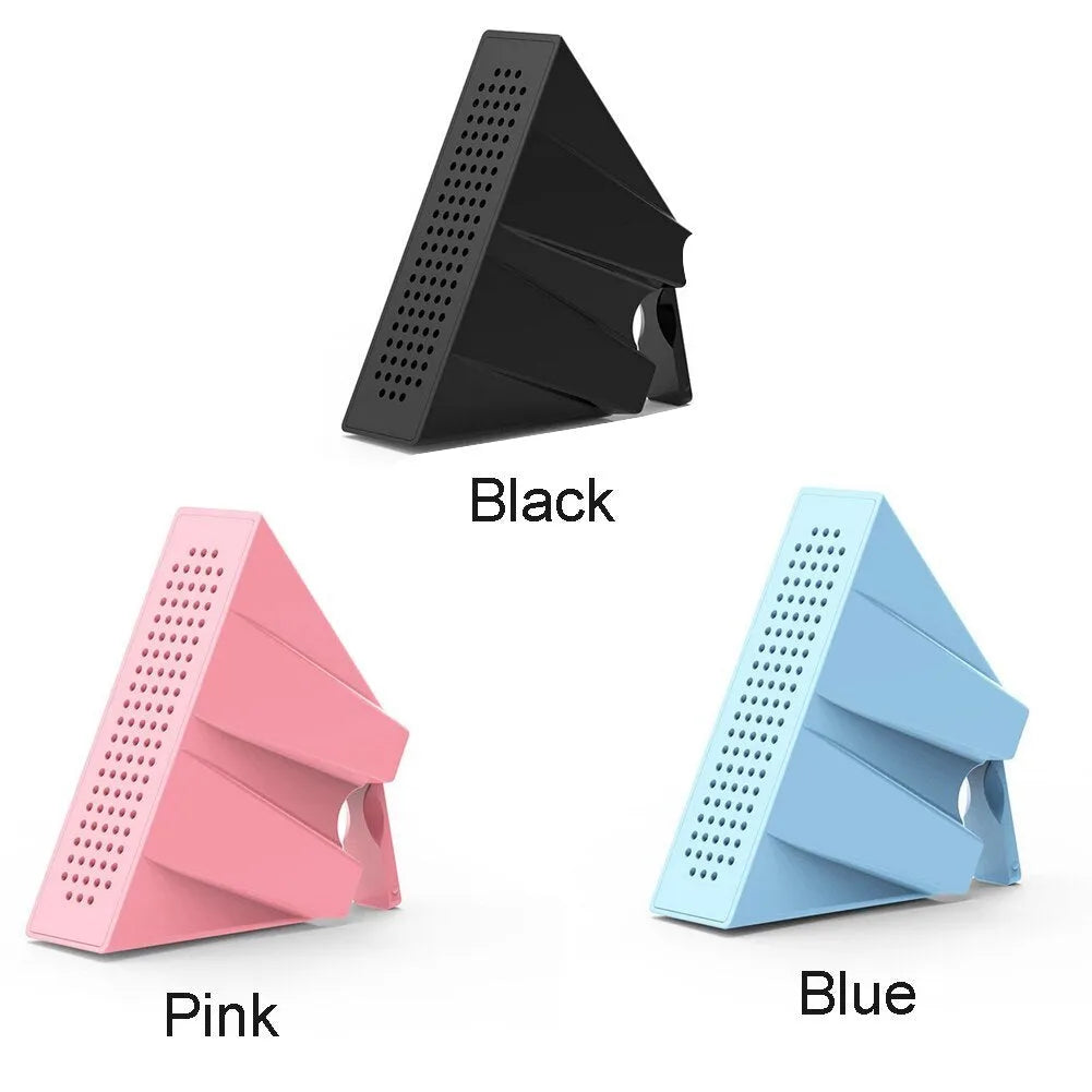 Mini mobile phone amplifier bracket for iPhone desktop sound enhancement in black, blue, pink or white
