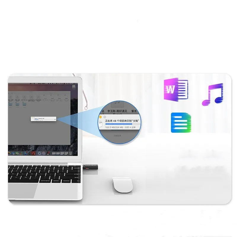 Black USB car FM Bluetooth receiver for wireless music playback and hands-free calls.