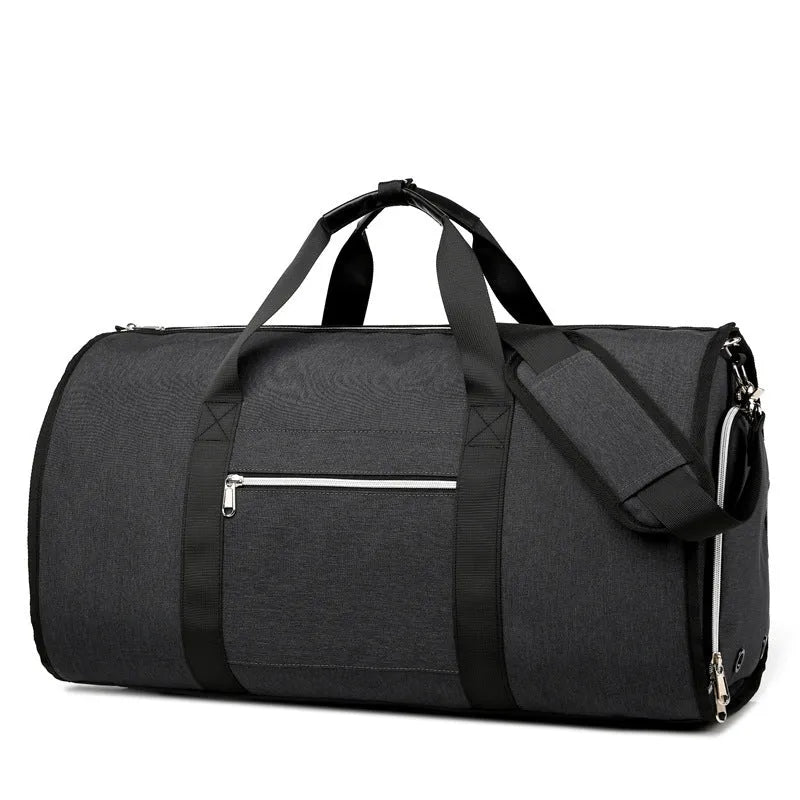Gray business travel bag size 55x26x31 cm cabin carry on for work trips