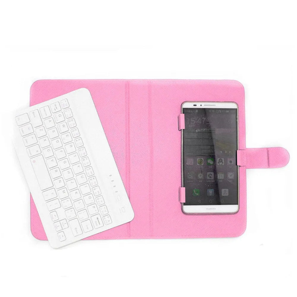 Wireless Bluetooth keyboard case for tablets with protective cover in various colours