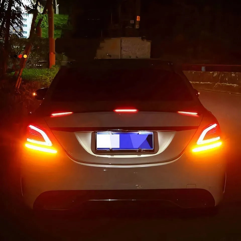 Automobile LED streamer tail light turn signal in 1.2m or 1.3m wing lengths with four lighting style options