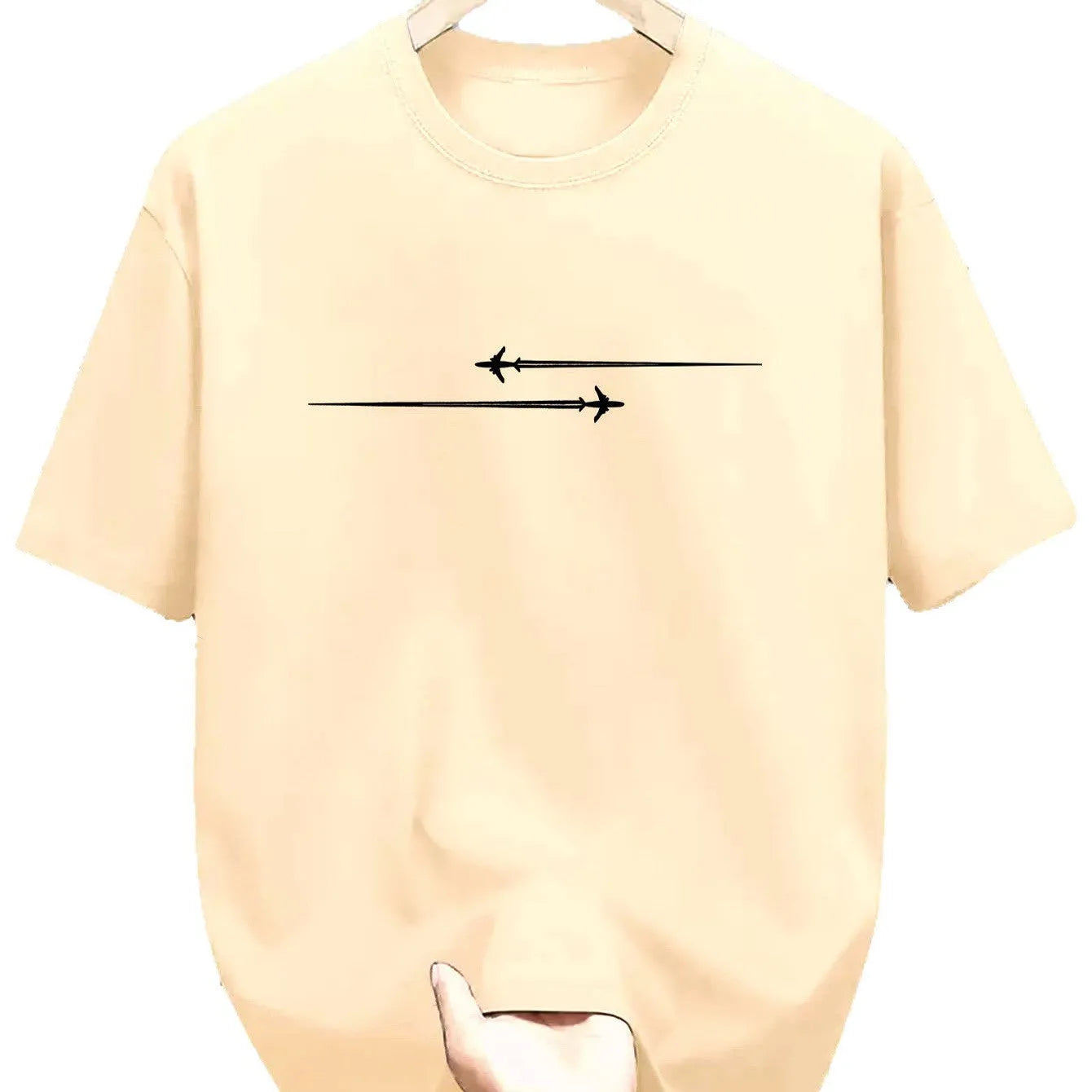 Cotton blend sports T-shirt with cartoon print in loose fit design, available in multiple colours