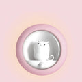 Sleep lamp baby bedside night light with projection in orange pink white colour options
