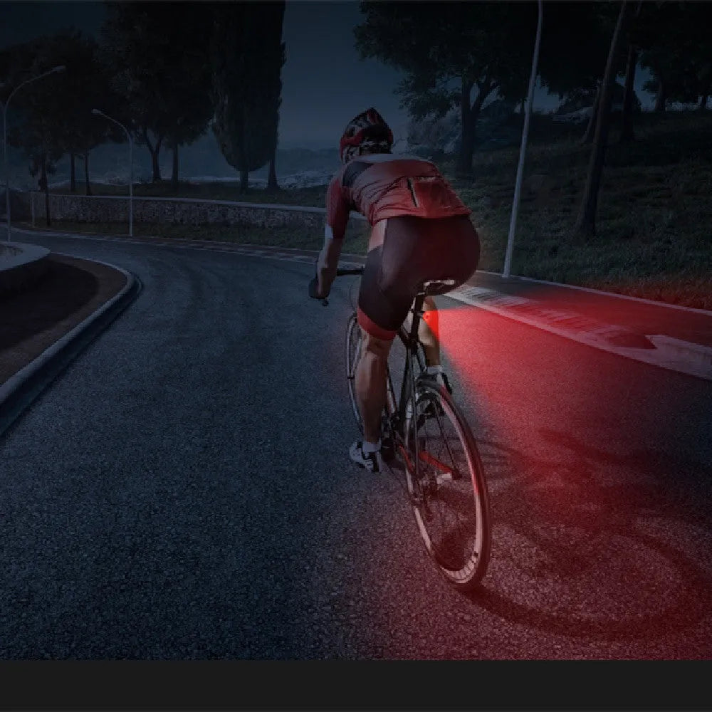 Smart brake sensing USB charging bicycle taillight with aluminum housing and COB LED