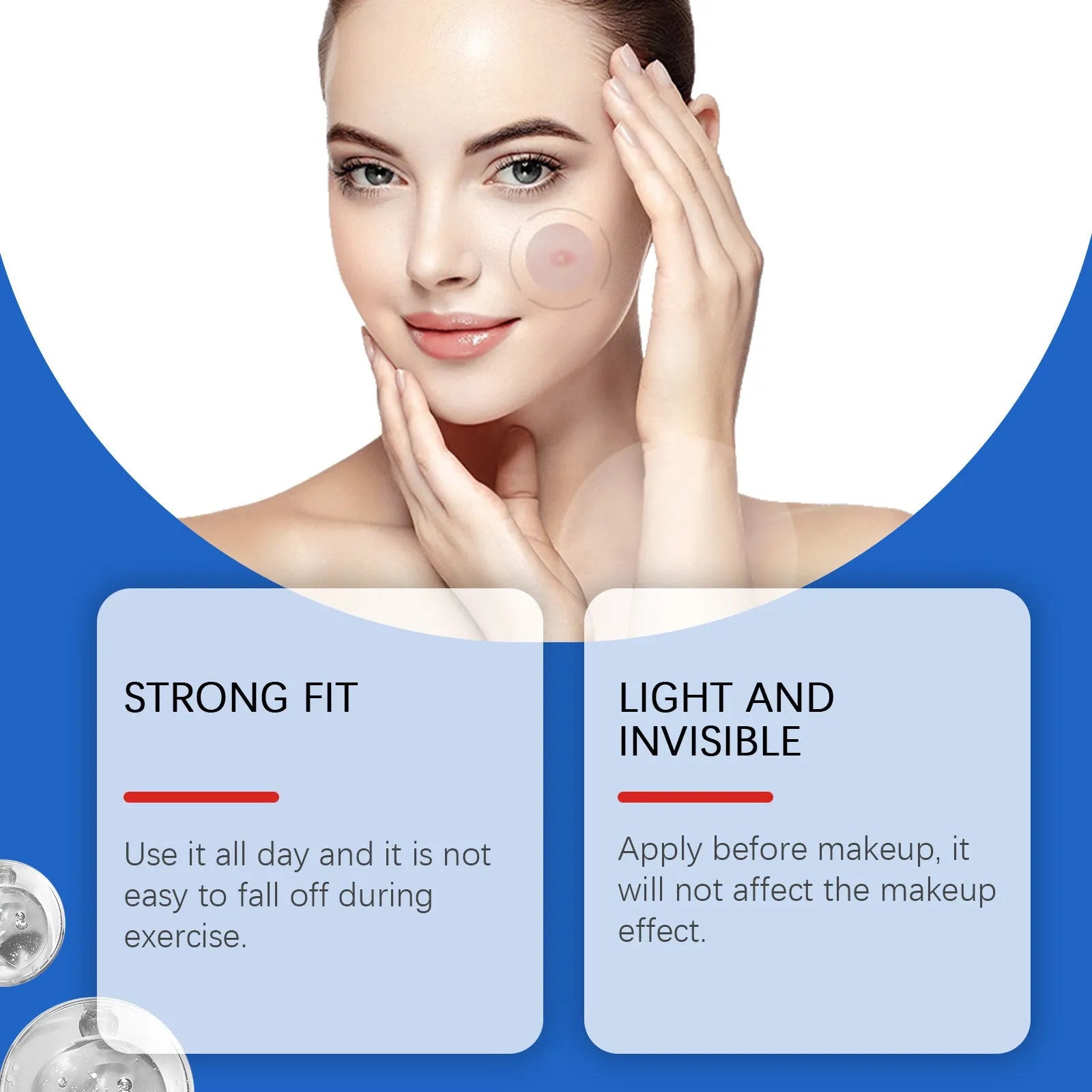 216 hydrocolloid acne patches in packaging with tea tree oil and vitamin E formulation