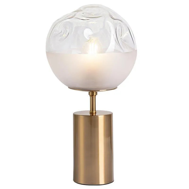 Modern simplicity decorative lamp with metal holder and glass body, 40x20cm, for living room or study