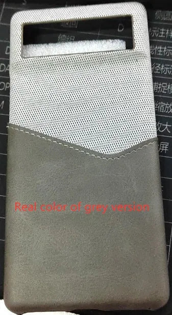 Genuine leather Google Pixel mobile phone case in black, showing slim back cover design