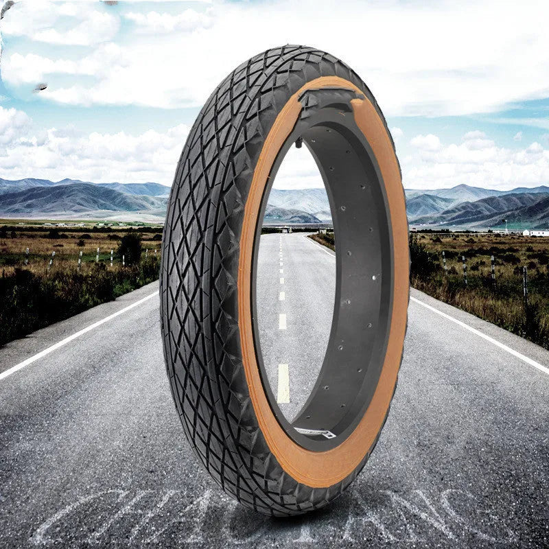 20x4.0 brown rubber tyre for snowmobile beach car with brown skin edge