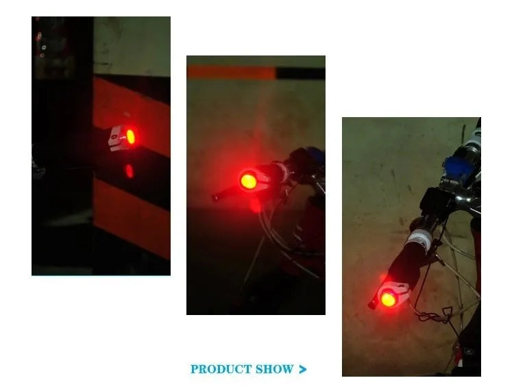 Aluminium alloy bicycle handle blocking light in anodised finish mounted on handlebar end