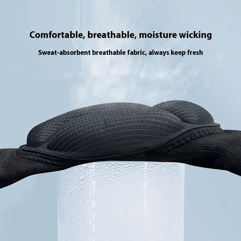 Black and blue thick sponge dance kneepad for anti-collision protection during sports.