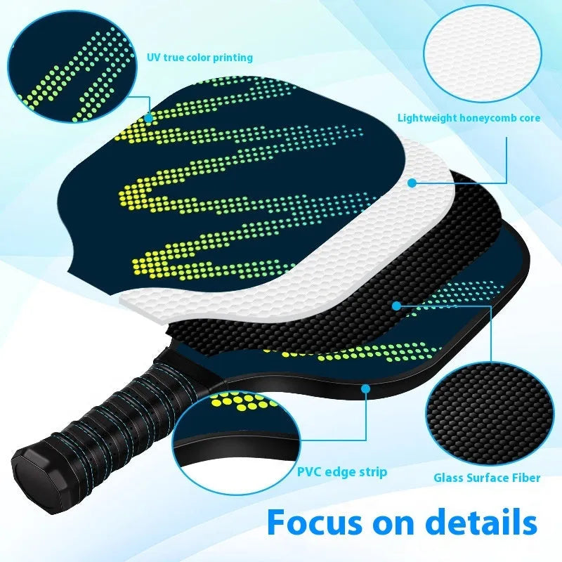 Fibreglass table tennis racket for outdoor sports, model CZXPK00561