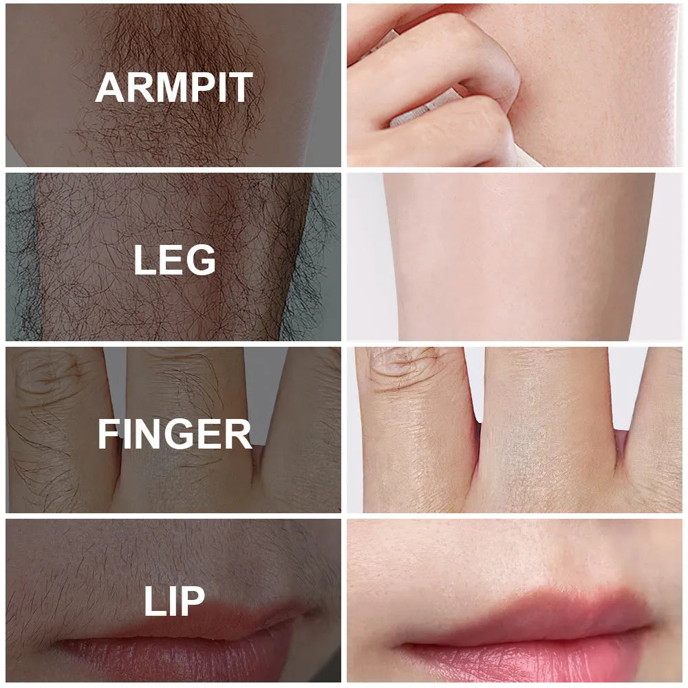 PHOFAY pain-free hair removal cream tube with applicator scraper