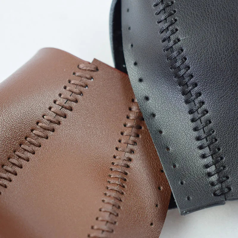 Black leather gear sleeve for Honda CR-V 2007-2011 LHD left-hand drive interior