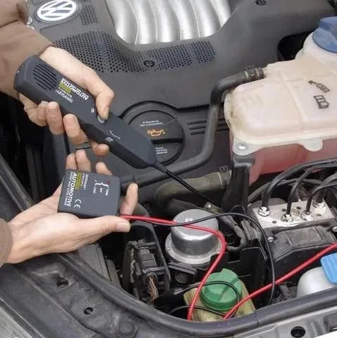 Car short circuit detector 9V automotive fault diagnostic instrument in black with transmitter and tracker