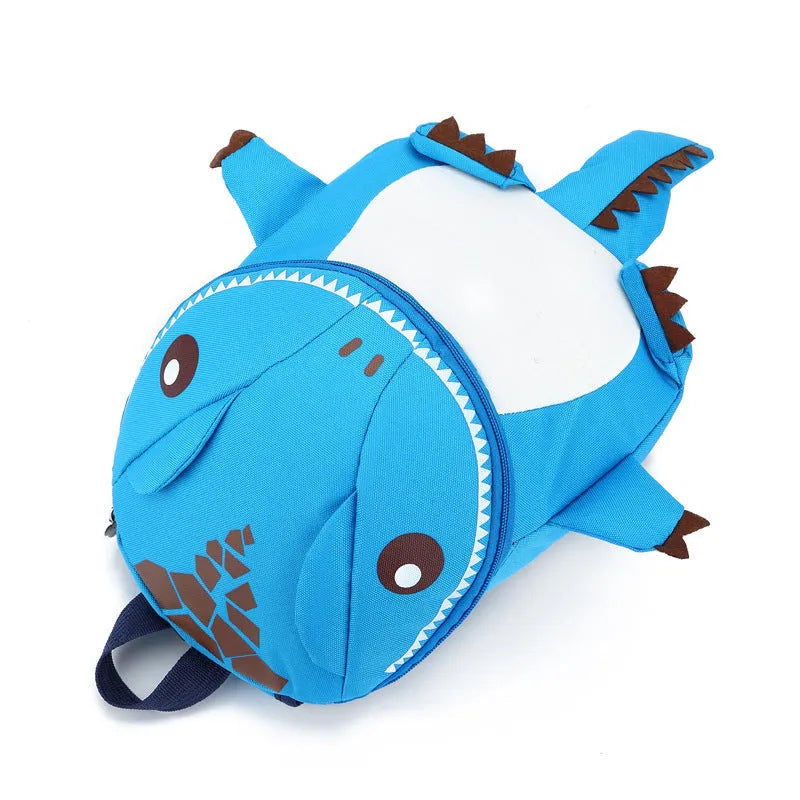 3D animal backpack for preschool children in cartoon cute style with burden reduction design