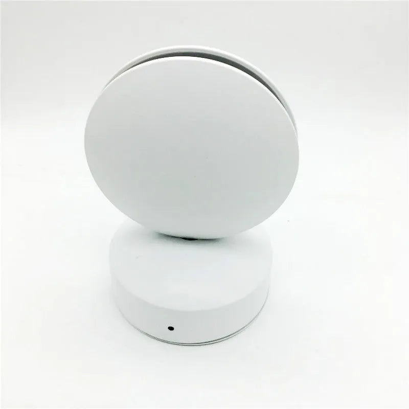 Modern aluminium and glass wall spotlight bar with multi-colour LED lighting