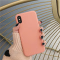 Silicone phone case for iPhone XR XS Max in eight colour options including wine red and black