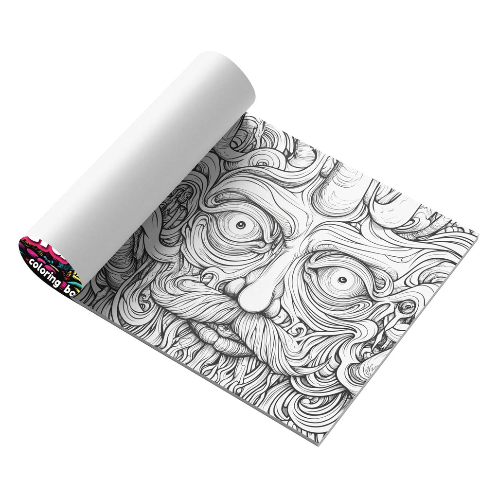 Acid tour colour painting book showing 200mm length paper sketchbook for drawing