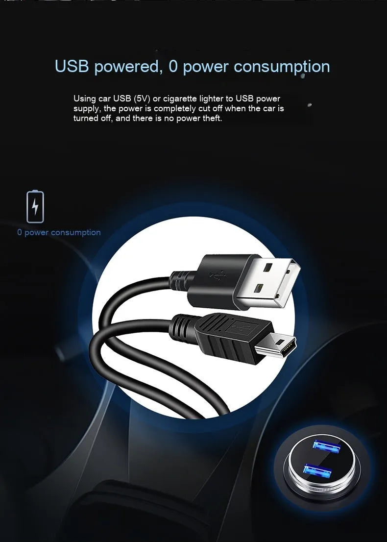Black universal car head-up display projector with GPS and compass functions