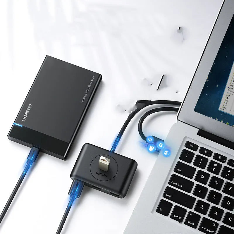 Black USB 3.0 extender adapter set with multiple cable length options for desktop computer connectivity