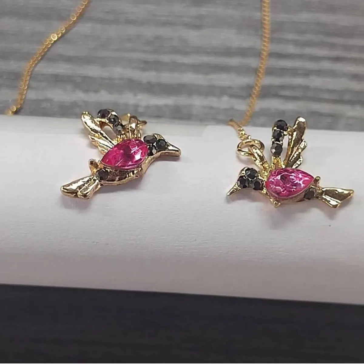 Long drop bird earrings for women with zirconium wings in blue, red, or red lvzuan colours.