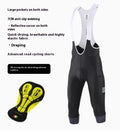 Cycling shorts with integrated padding in black, grey, or navy blue with seven-inch inseam