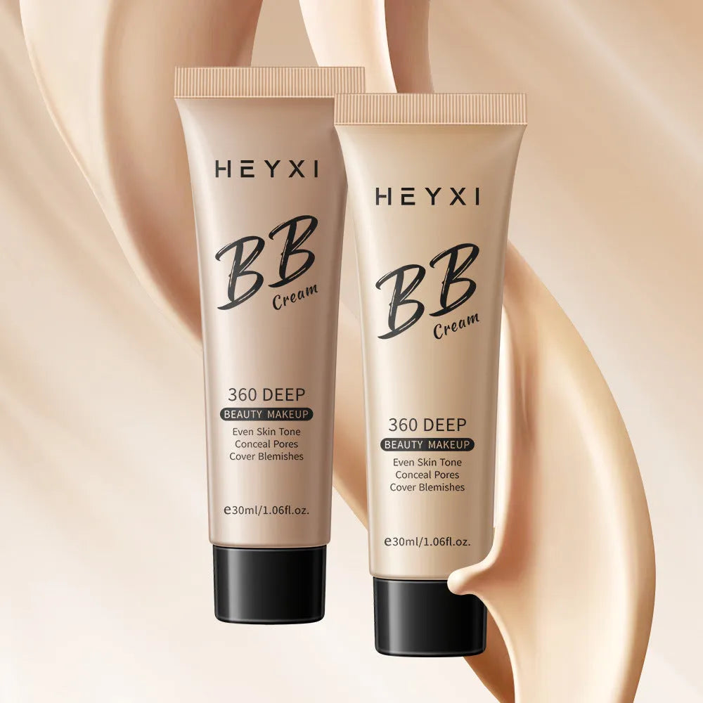 Waterproof sweat-proof BB cream in four shade colours 01 02 03 04