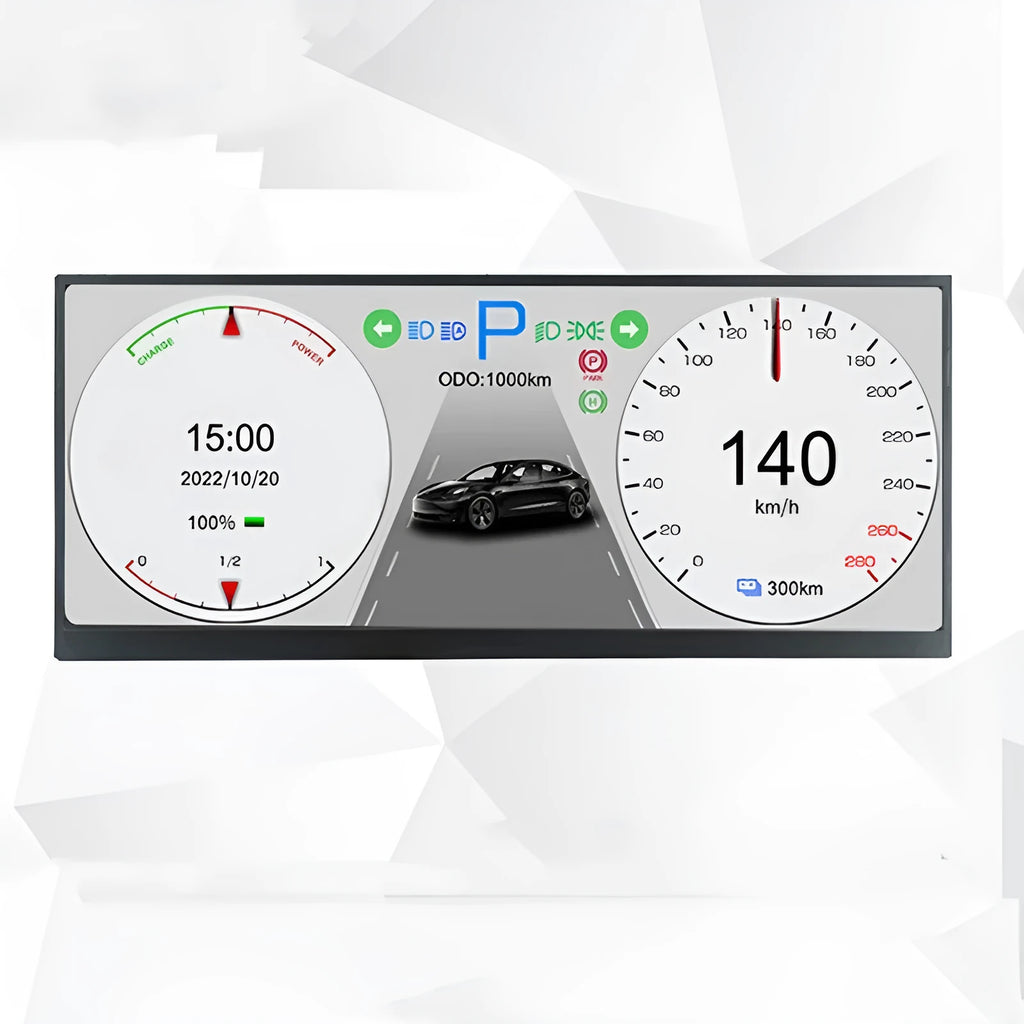 12.3 inch TFT LCD vehicle display screen with HD resolution for car dashboard installation