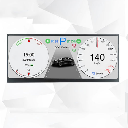 12.3 inch TFT LCD vehicle display screen with HD resolution for car dashboard installation