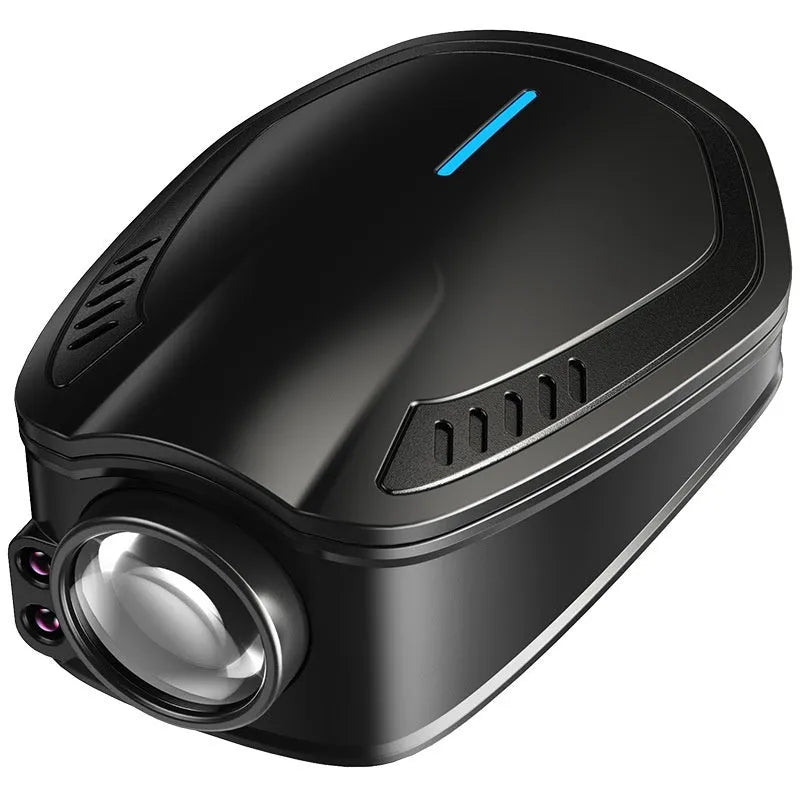Black F2 rechargeable wireless car welcome light with USB charging port