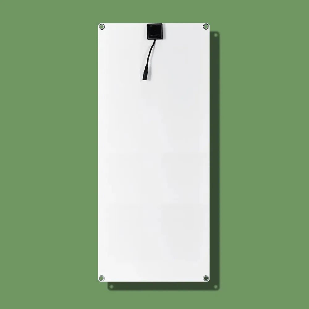 30W semi-flexible solar charging panel with USB output for outdoor device charging