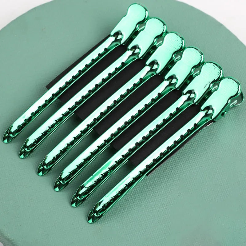 9.5cm stainless steel hair root fluffy clip in matte black for volumising roots