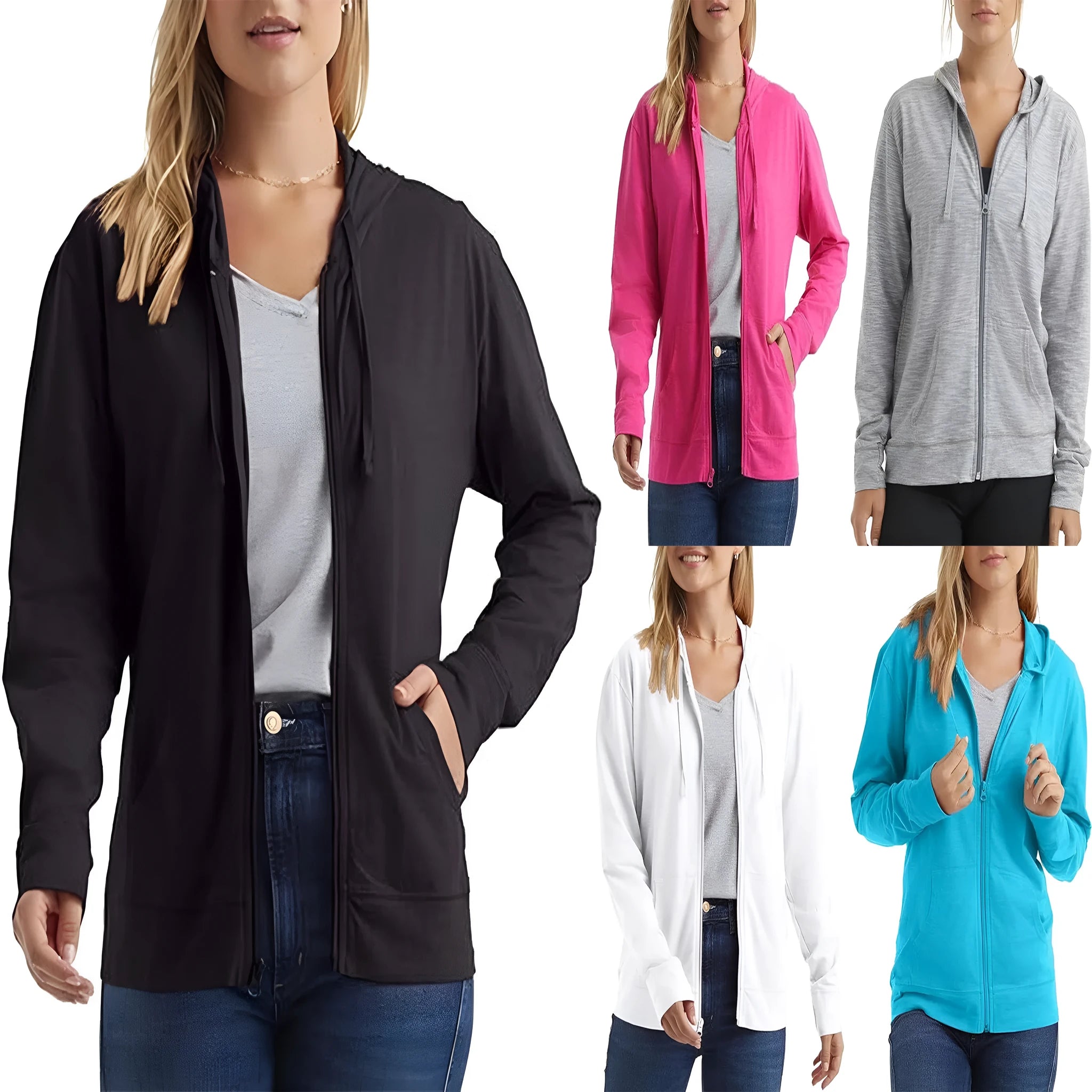 Loose fit polyester sports pullover hoodie in solid colours with long sleeves