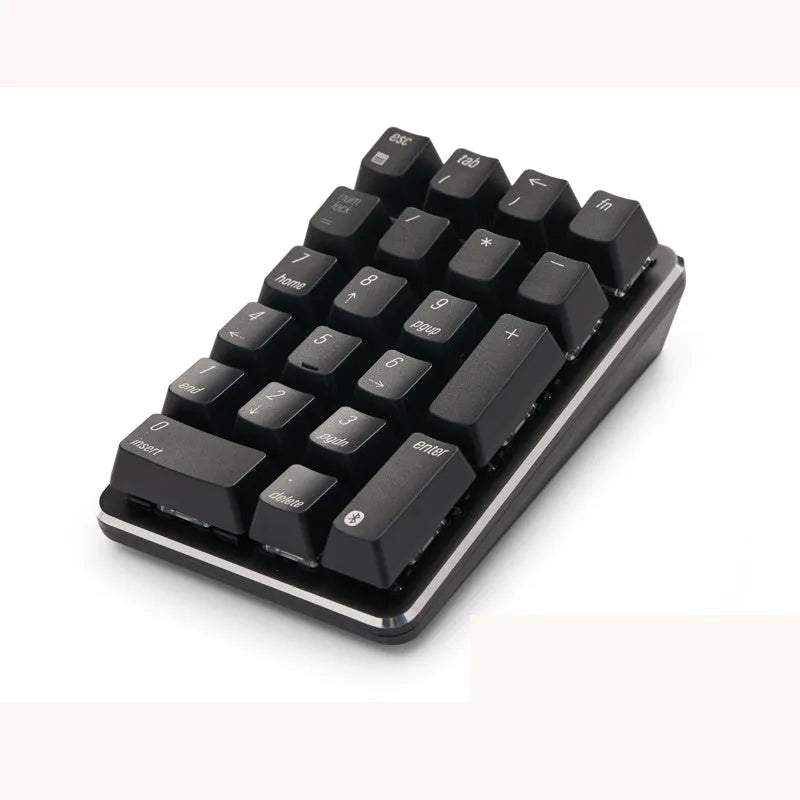 Magic Egg wireless Bluetooth mechanical numeric keypad with hot-swappable switches on a desk