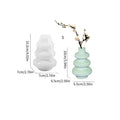 Silicone mould for making three-layer circle vase ornaments in small or large size.