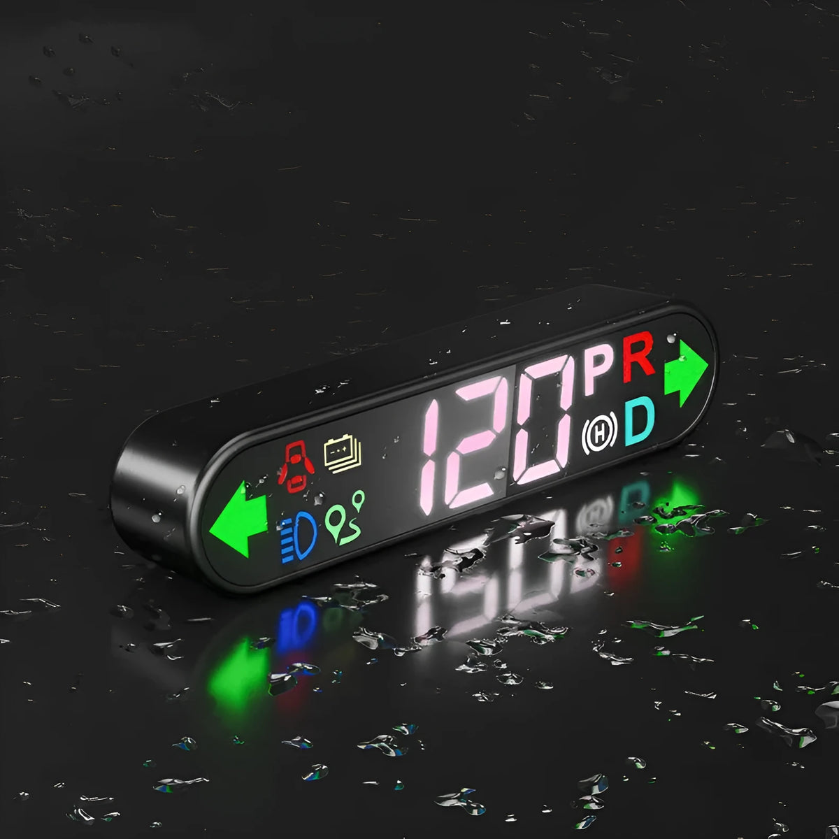 Tesla Model 3 Y air meter speed sub-screen LCD display mounted on air conditioning outlet
