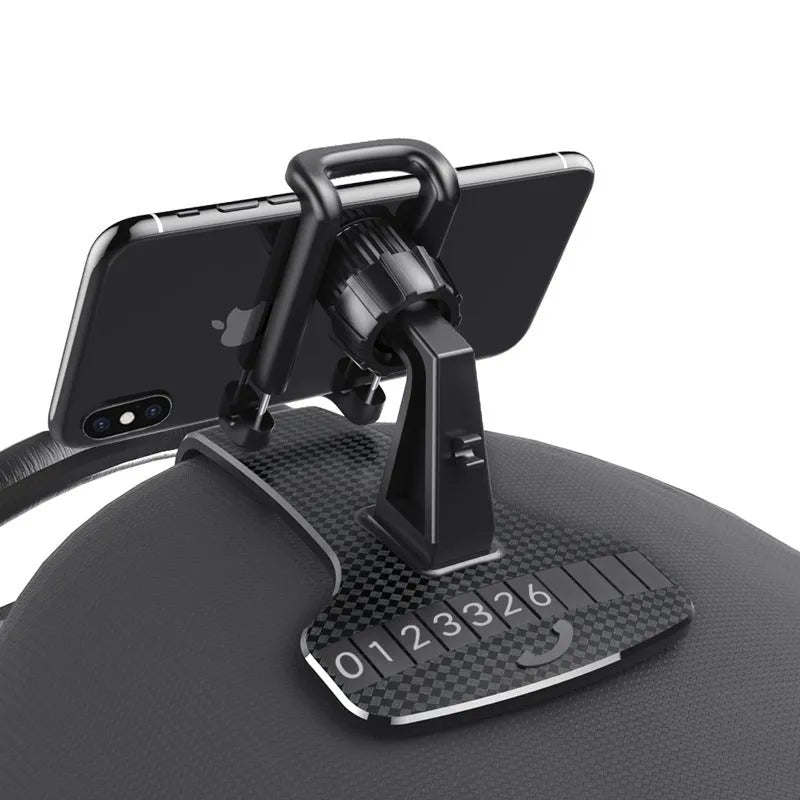 Plastic snap-on car phone holder for dashboard with YBJ wide head colour option