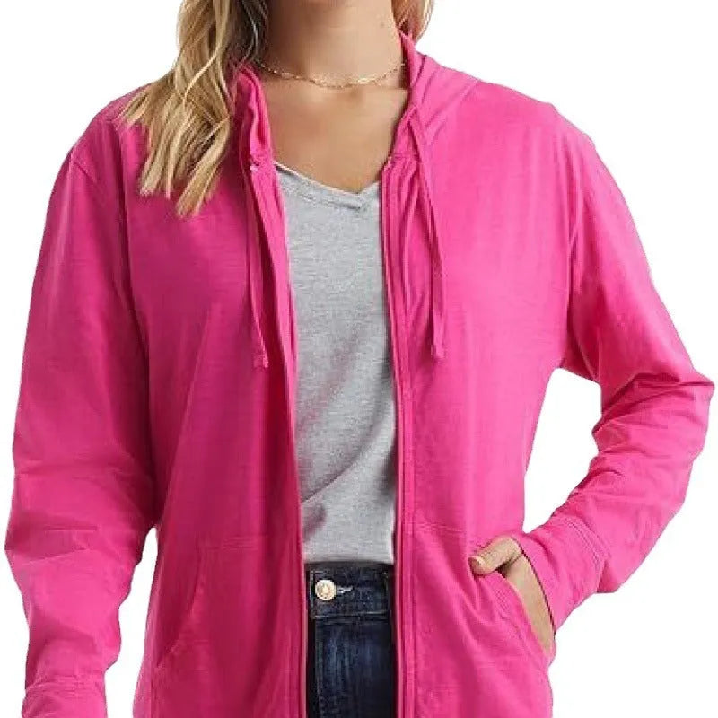 Loose fit polyester sports pullover hoodie in solid colours with long sleeves