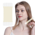 Skin tone neck firming adhesive tape strips for wrinkle reduction and lifting support