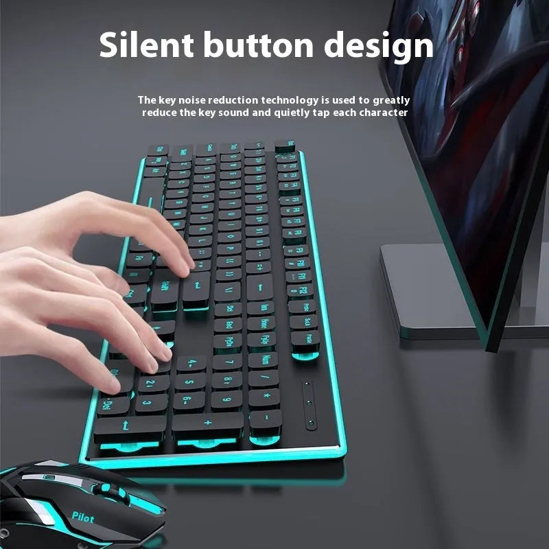 Wireless Bluetooth keyboard with mute button showing Cherry Blossom Powder and White Warm Colour options