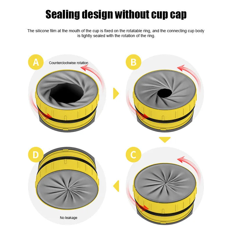 300ml double-walled travel cup with twist-top seal in cartoon pattern design
