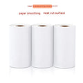 Three rolls of 57mm by 30mm thermal paper for small printers in box packaging