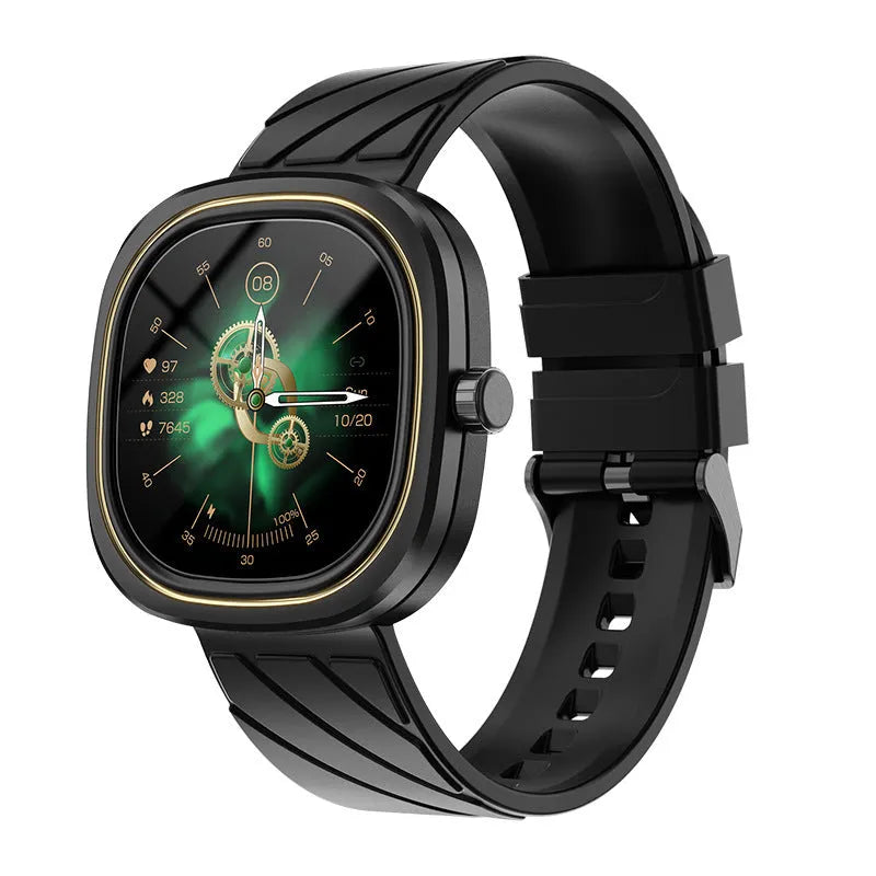 Bluetooth smart sports watch with 1.32-inch touchscreen on silicone wristband