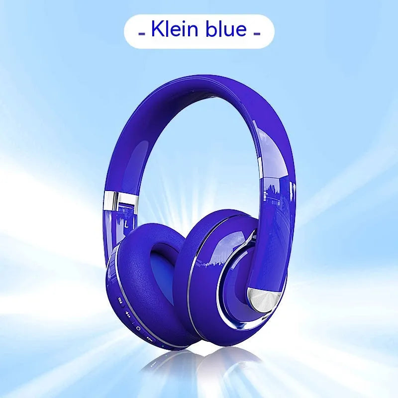 Bluetooth 5.2 wireless headphones with microphone, 40mm driver, Type-C charging, in Classic Black