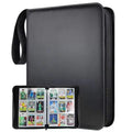 Four-grid storage bag for 400 card slots in black with organised card collection