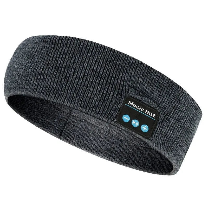 Bluetooth sports headband with removable washable sweatband in three colour options