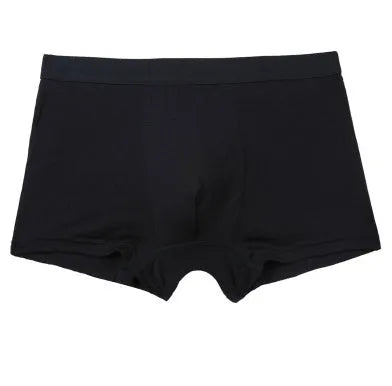 Pure colour bamboo fibre men underwear shorts in solid colour, mid-waist casual design, material viscose