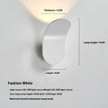 Modern simplicity style wall light bulb in brushed metallic and white colour finishes
