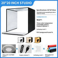 50cm foldable photo light box with USB plug and LED lighting panels