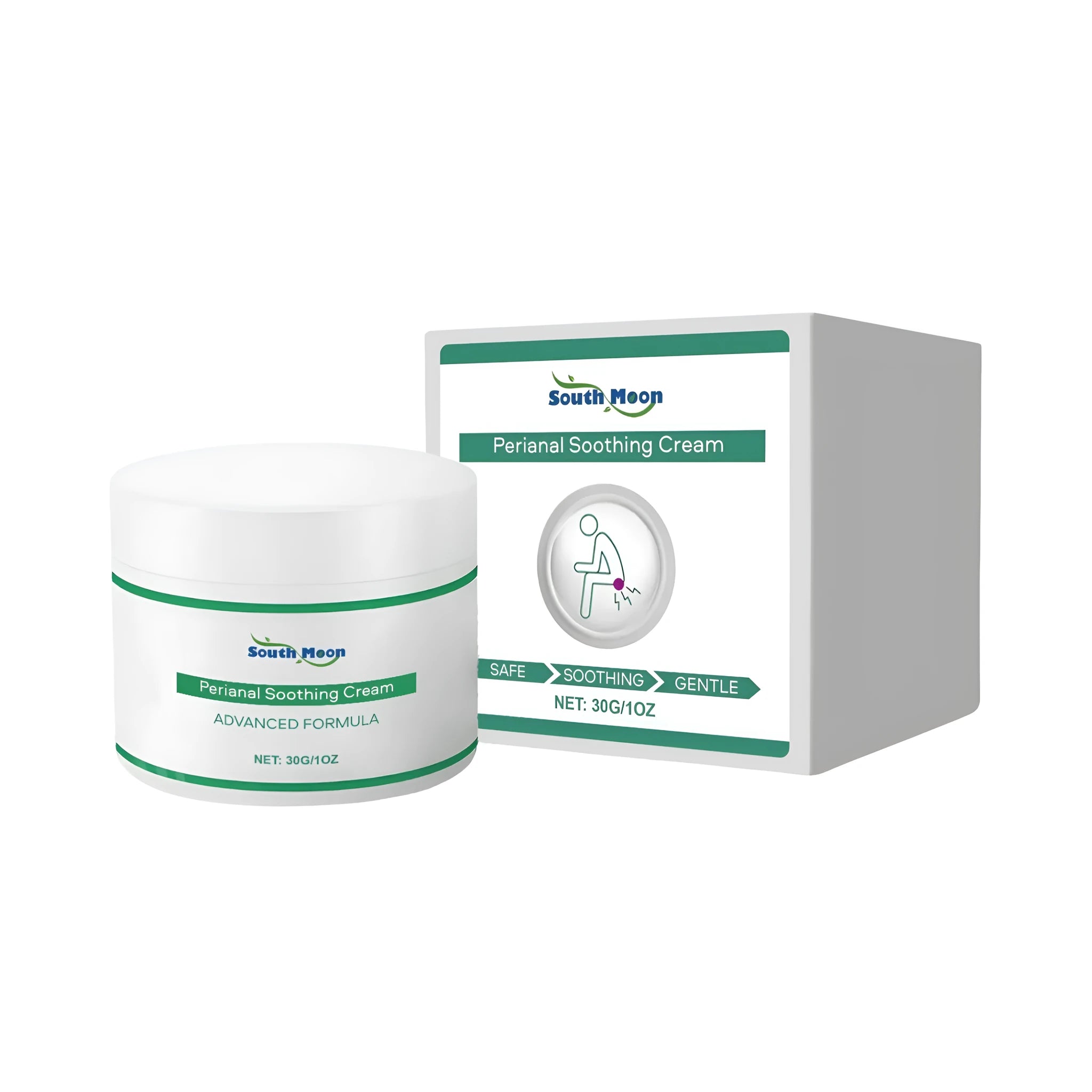 Perianal soothing cream 30g tube with herbal ingredients mint leaves, coptis root, angelica root, turmeric